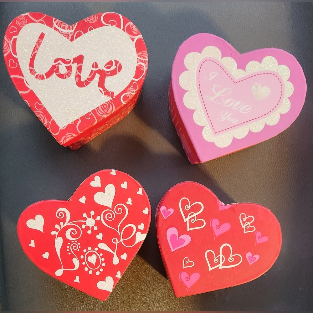 VOILA Heart Shaped Gift Boxes with Lid